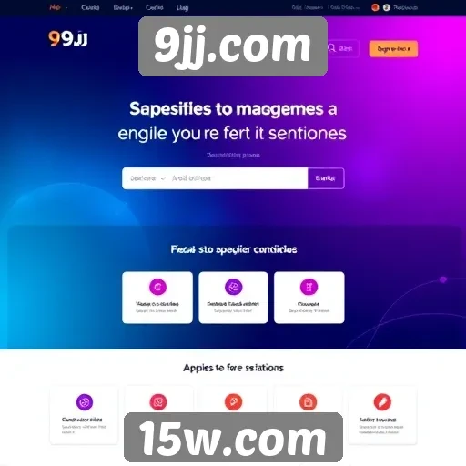 Exploração das características de design do site 9jj.com